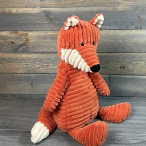 Jellycat London 18" Cordy Roy Fox Plush Woodland Orange Corduroy Squishy Snuggle